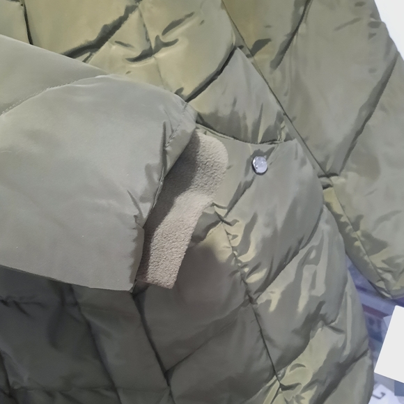 Steve Madden Olive Green Quilted Winter Coat NWT - Picture 13 of 15